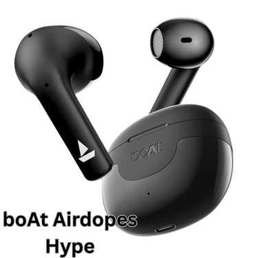 boAt Airdopes Hype – True Wireless Earbuds with 100Hrs Total Playtime, Fast Charging & Bluetooth TWS Earbuds with Mic